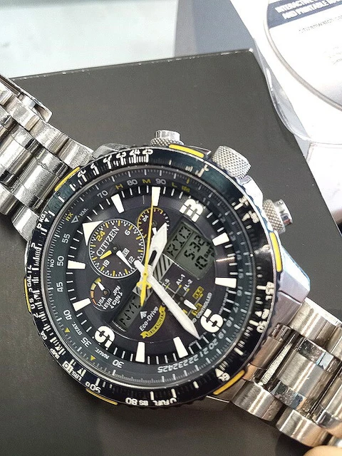 CITIZEN SKYHAWK BLUE Angels Promaster A-T Eco Drive U680 Men's Watch ...