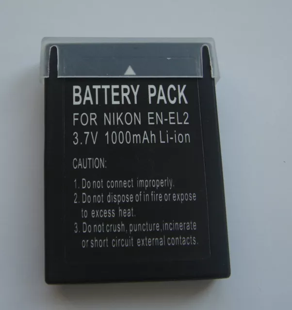 2X Baterías EN-EL2 Para Nikon Coolpix 3500 2500 Sq Nuevo en Francia