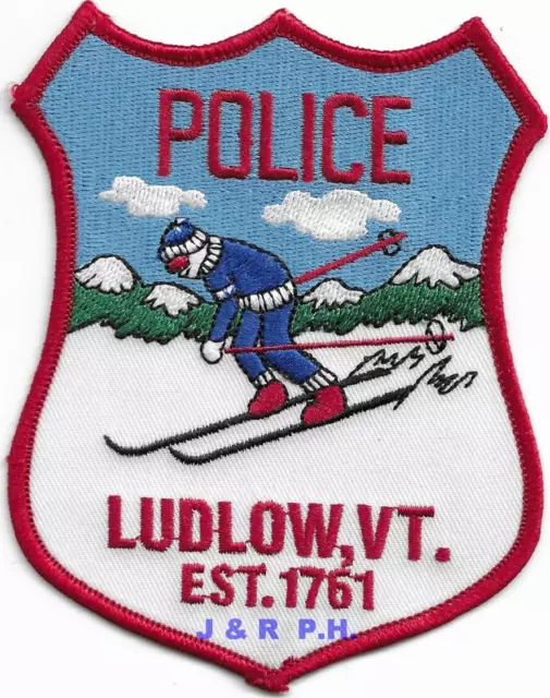 *NEW*  Ludlow "1761", Vermont  (3.75" X 4.75" size) shoulder police patch (fire)