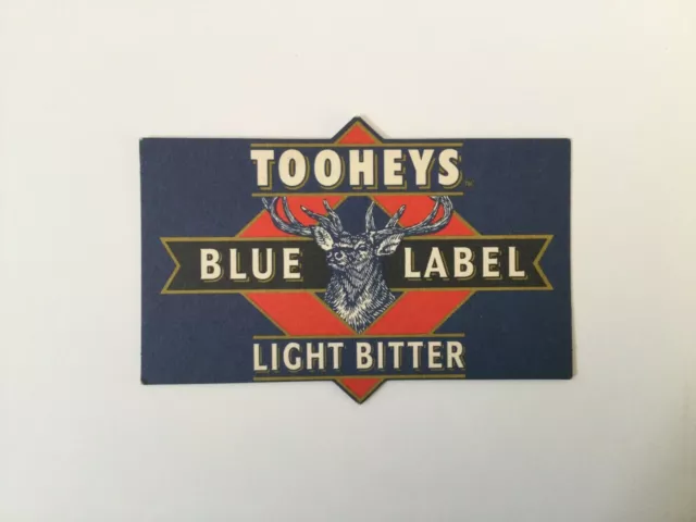 Collectable beer coaster - Tooheys Blue Label Light Bitter Beer