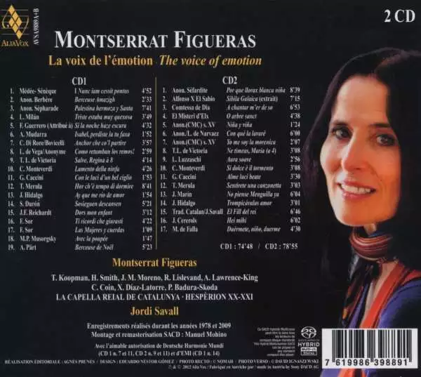 Montserrat Figueras - La Voix de lEmotion Vol.1 - AliaVox  - (Classic / SACD) 2