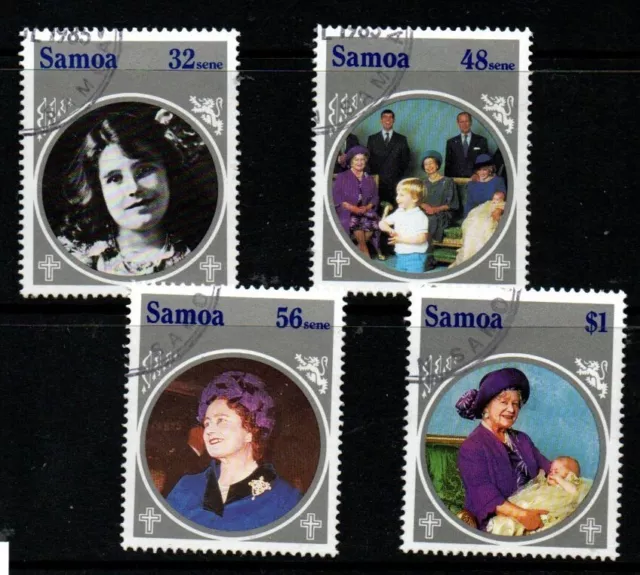 Samoa Sg700/3 1985 Queen Mother Used