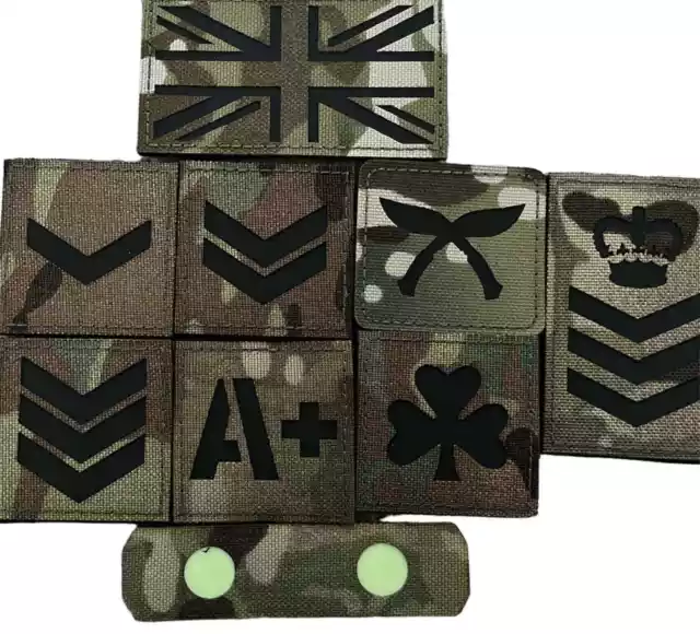 ✅ LCpl/Cpl/Sgt/CSGT/Gurkha/Shamrock/APos/CatEeye/UK Army MTP Military Rank Badge