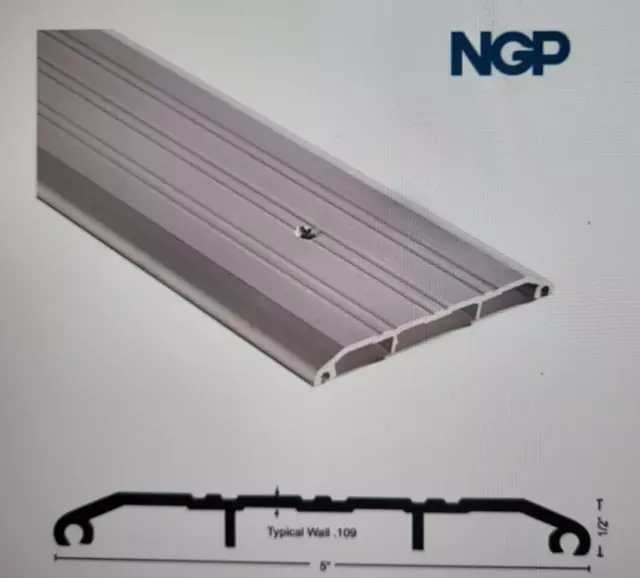 Lot of 6 National Guard Products 425E 36" Mill Finish Aluminum Saddle Thresholds