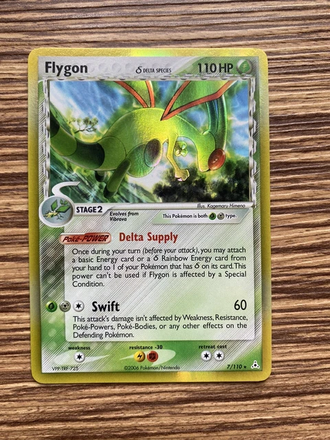 Flygon EX Holon Phantoms 7/110 Holo Rare NM Pokemon Tcg Foil Rare See Pics