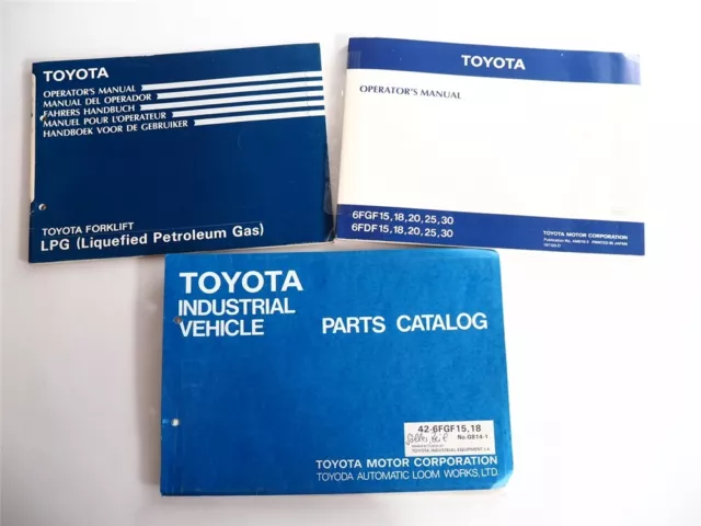Toyota 42-6FGF 15 18 carrello elevatore camion istruzioni per l'uso Parts Catalog
