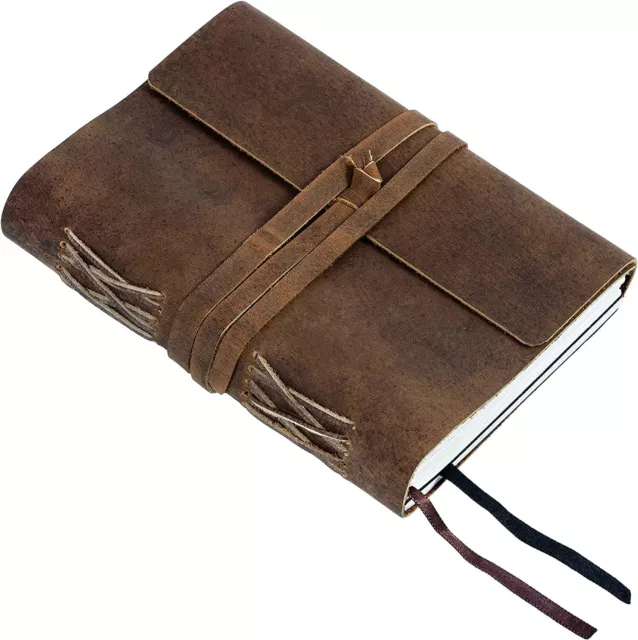 LARGE Leather Journal Diary Blank Notebook Bound Book Sketchbook Handmade Gifts 3