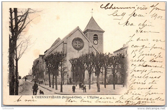 95 CHENNEVIERES - l'eglise ---