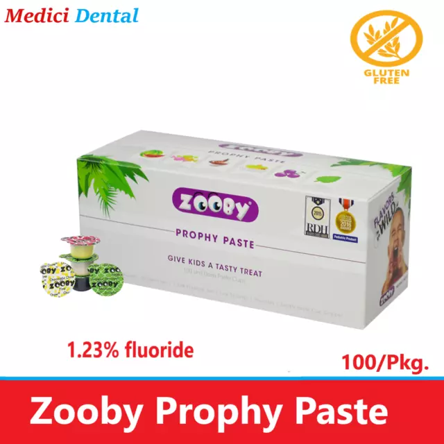 Dental Prophy Paste Zooby Prophy Paste Coarse Medium Fine Assorted - 100/Bx