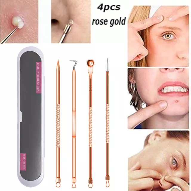 4pcs/set Blackhead Comedone Acne Pimple Remover for Face Skin Care ToJ4