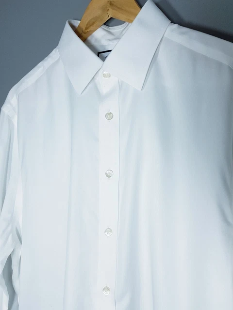 Camicia Uomo Bianca Nido D'ape Slim Fit 100% Cotone Collo Semi Francese Mileta Tessuti - Carillo Moda | Abbigliamento Uomo E Donna, Scarpe E Accessori - Foto 12