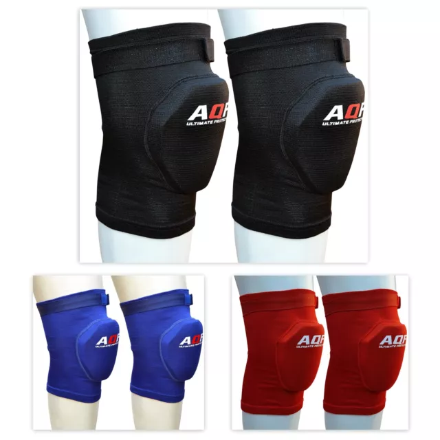 AQF Knee Pads Brace Protector Caps Support Pad Guards Work MMA Padded Gym Multi
