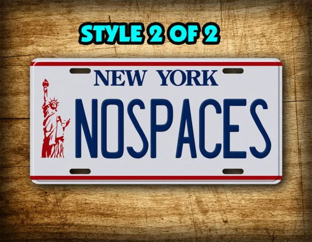 Personalized Vintage New York Statue of Liberty License Plate 2