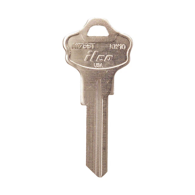KABA ILCO A1176ST-KW10 llave en blanco, latón, tipo KW10,6 pines, PK10