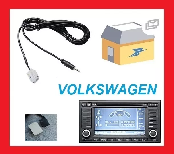 Adaptateur fiche AUTORADIO VW TOUAREG TRANSPORTER RCD210 RCD310 RCD510