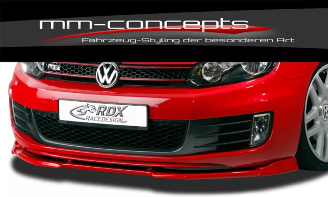 RDX Spoilerlippe für VW Golf VI 6 GTI GTD ED35 Frontspoiler Lippe Frontansatz