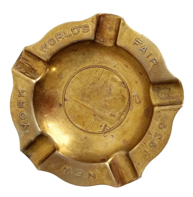 New York World's Fair 1939 Brass Ashtray