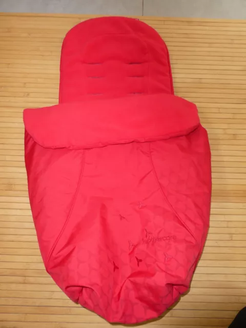 Mothercare Orb/ Spin Footmuff/Cosytoes for Seat Unit Pushchair Red fit Journey