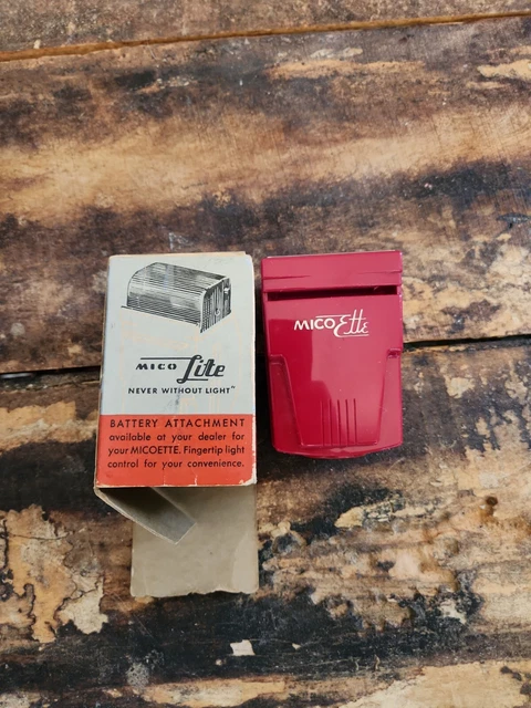 Mico Lite, Micoette Pocket Vue, vintage, visor de diapositivas, soporte fotográfico