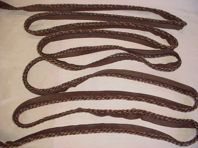 8-1/8Y Robert Allen Duralee Espresso Copper Mink Cording Upholstery Trim