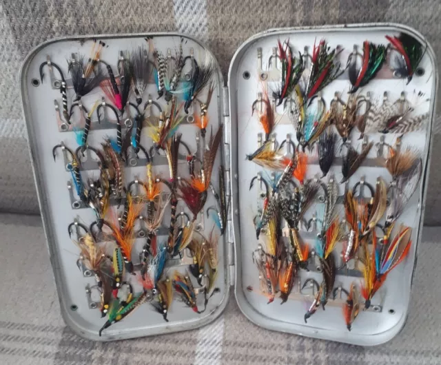 Wheatley Fly Box With Salmon & Sea Trout Flies
