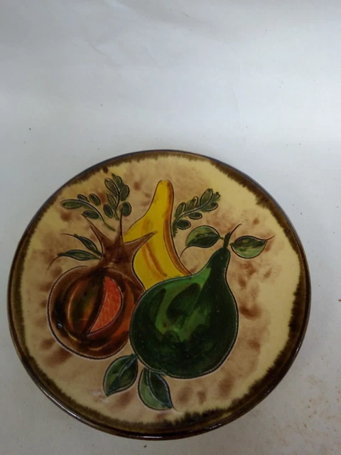 assiette ancienne ceramique peinte a la main