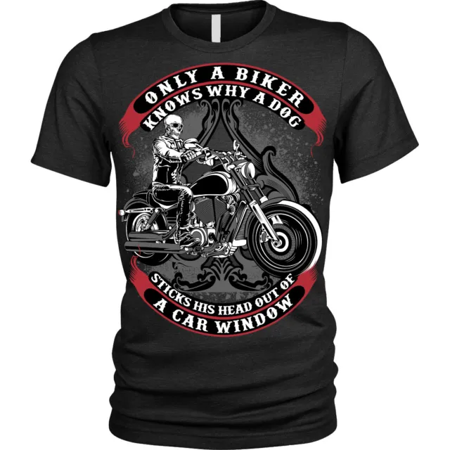 T-shirt Only A Biker divertente motociclista moto unisex uomo