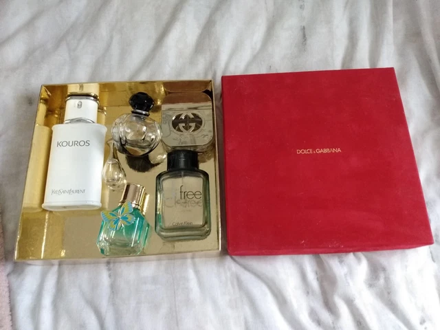 Empty Perfume Bottles And Dolce And Gabanna Box