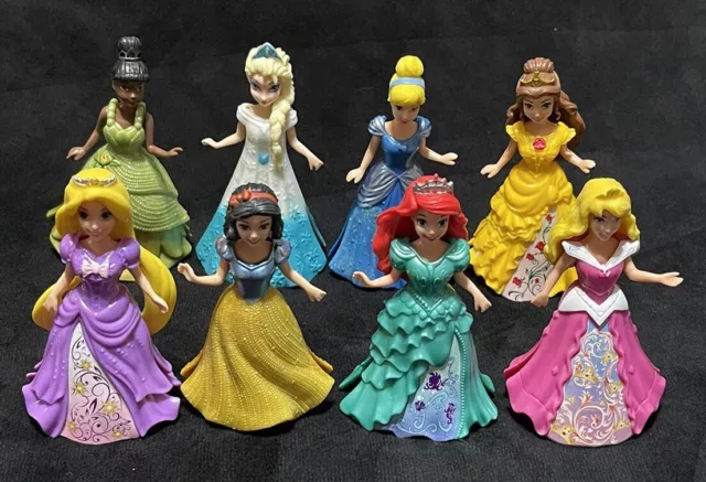 DISNEY Princess Figures MagiClip Magic Clip Polly Pocket Dolls Lot