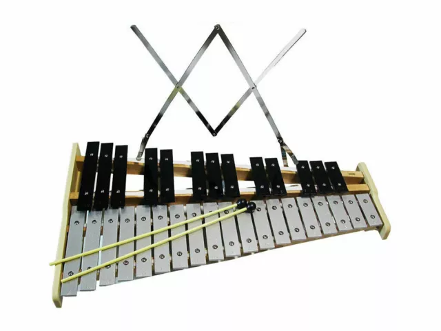 Mitello Glockenspiel Xylophone 32 Note Mallets Sheet Music Holder