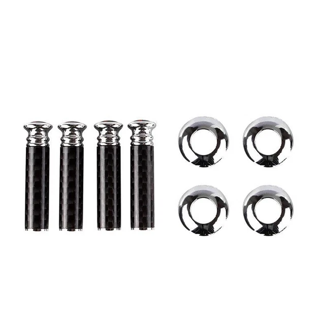Ensemble de 4 boutons de serrure de porte en fibre de carbone noire Make a Bold