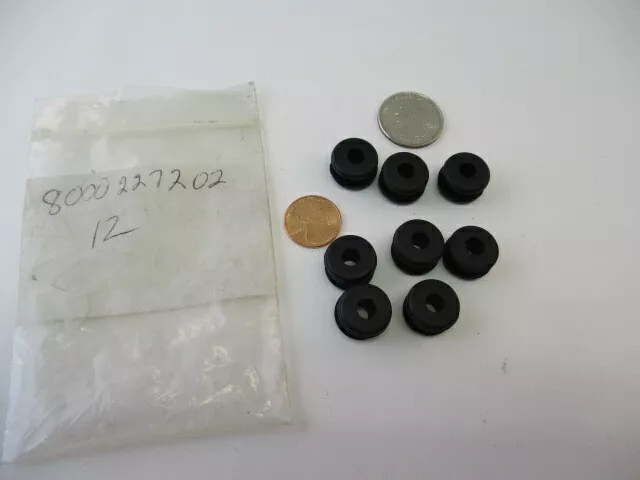 (8) Universal Sheet Metal Rubber GROMMETS, Grommet, 1/4" ID x 3/8" x 5/8" OD NOS