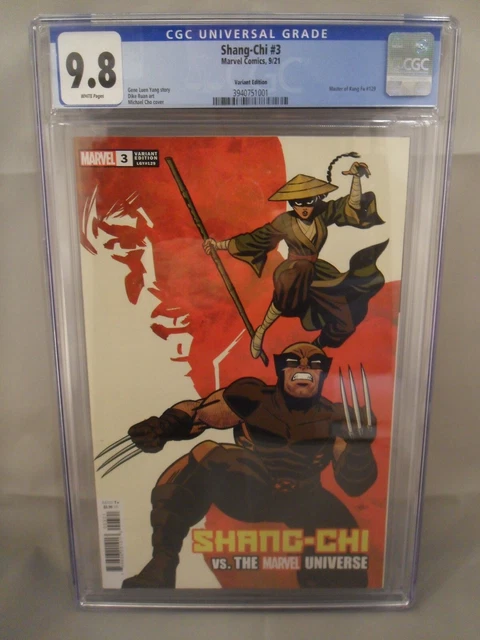 SHANG-CHI #3 MICHAEL CHO 1:50 VARIANT CGC 9.8 Marvel Comics 2021 Gene Luen Yang
