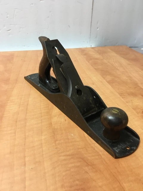 Vintage Stanley Bailey No. 5 Type 11 Corrugated Bottom Plane 3 Patent Dates