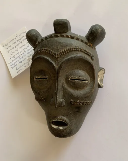 Chokwe Wood Mask Female Democratic Republic of Congo African Art Carved
