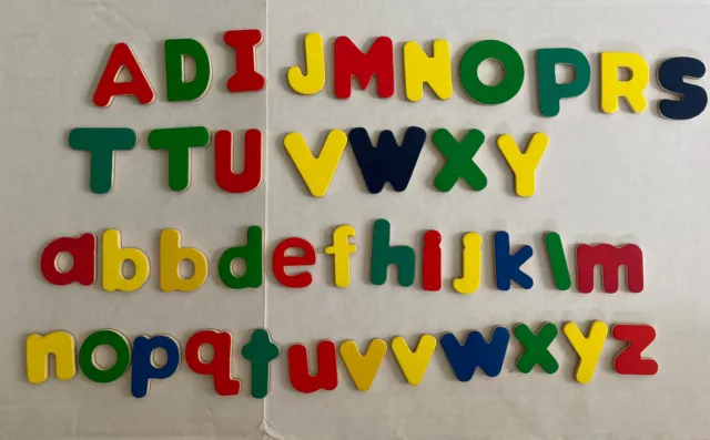 Melissa & Doug Magnetic Wooden Alphabet Letters Replacement 41 Pieces & Box