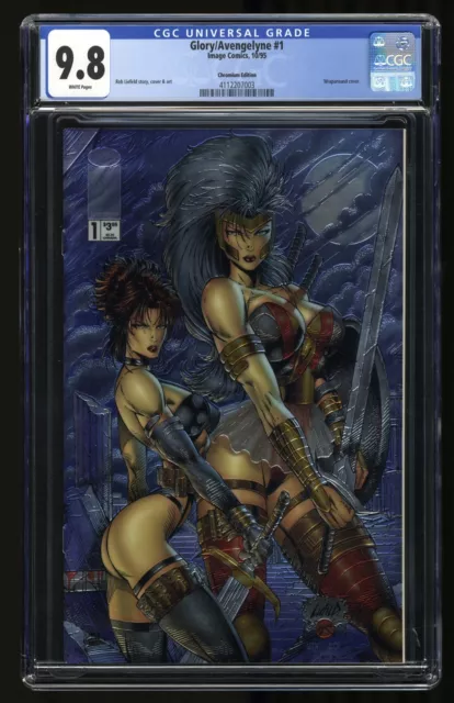 Glory/Avengelyne #1 CGC NM/M 9.8 White Pages Chromium Variant