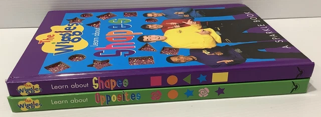 THE WIGGLES X2 Board Books Learn About Shapes/Opposites 2006 Original ...