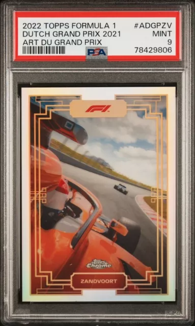 2022 Topps Chrome F1 Dutch Grand Prix 2021 Art Du Grand Prix #ZV PSA 9 MINT