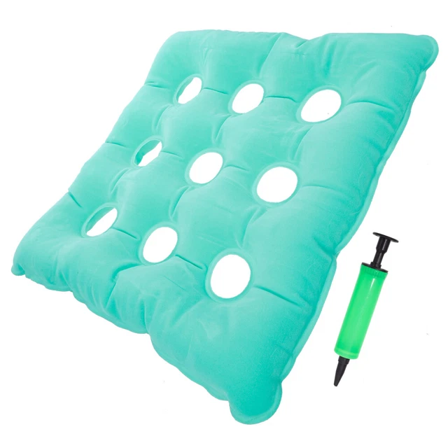 Almohadilla para hemorroides PVC coxis cojines para hemorroides verde