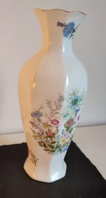 Aynsley Wild Tudor Vase good condition floral design 3
