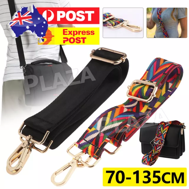 Wide Shoulder Bag Belt Strap Crossbody Adjustable Replacement Handbag Handle AU