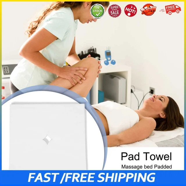 #b 100 piezas almohadilla facial desechable multicolor para mesas/sillas de masaje (blanco cuadrado