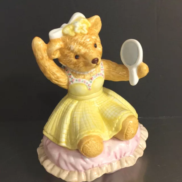 Bialosky Bear Still Bank Vintage Annie 1987 Piggy Bank Shower Gift Nursery Decor