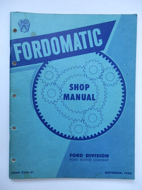 FORD AUTO CAR FORDOMATIC DRIVE Shop manual catalog 1950 catalogo
