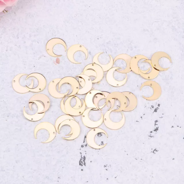 30x Mond Charme Anhänger Zauber für DIY Schmuck