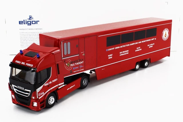 CAMION ELIGOR LBS 1/43 Tracteur Iveco Stralis Rouge Occasion en boite