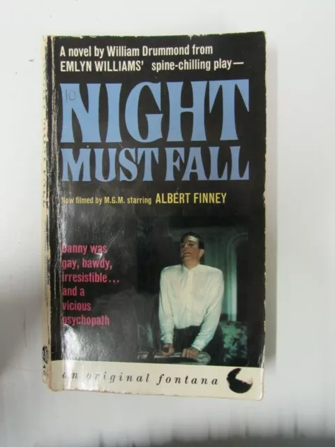 NIGHT MUST FALL by W. DRUMMOND- Pub. FONTANA BOOKS - PB - 1964 - £3.25 UK POST