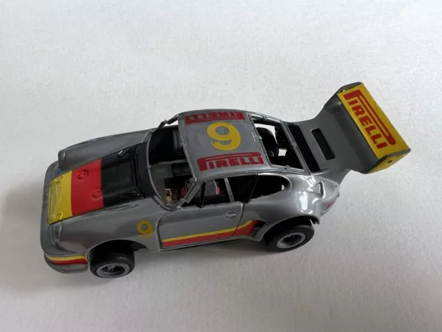 Muy Raro AFX Aurora Tomy GT Series Porsche 934 Turbo Gris Ranura Coche