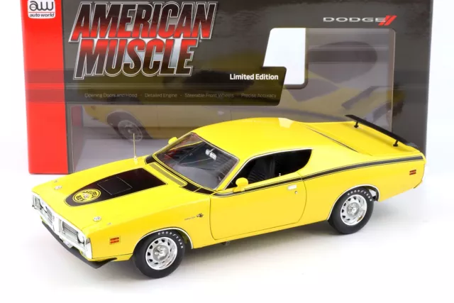 1:18 Auto World 1971 Dodge Charger Super Bee Fy1 Top Banana yellow